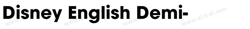 Disney English Demi字体转换